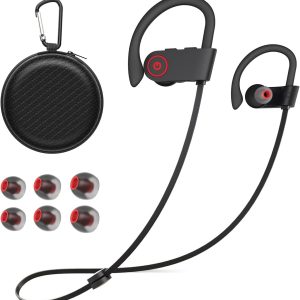 JOYWISE Bluetooth Wireless Headphones 16H Playtime Earbuds with Mic Stereo in-Ear Earphones, IPX7 Waterproof Sports Sound Isolation Headsets for Running, Gym, Workout